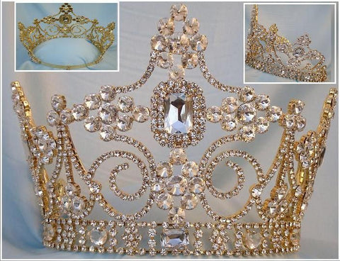 Empire Regal Crown Silver Queen or King  Rhinestone Crown - CrownDesigners