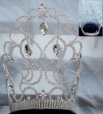 Beauty Pageant Queen Rhinestone Chrysalis Pageant Crown Tiara