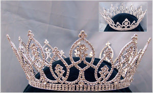 Beauty Pageant Rhinestone Full Crown Tiara - CrownDesigners