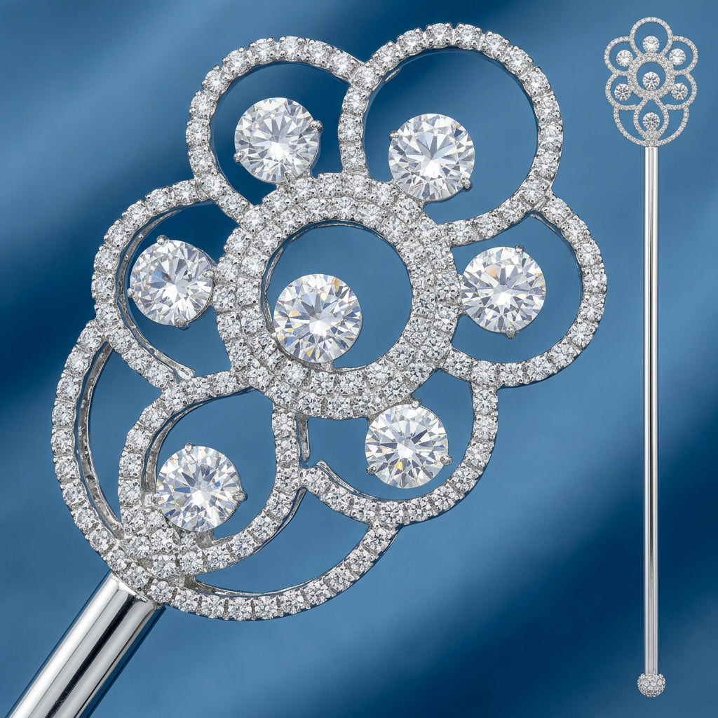 Halifax Rhinestone Queen Princess King Scepter – CrownDesigners