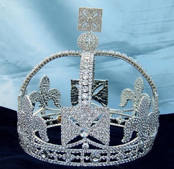 Victorian style  Regal full silver Crown - CrownDesigners