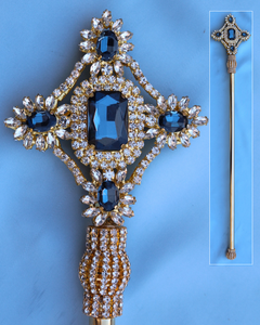 Imperial Rhinestone Gold Mountain Blue Scepter