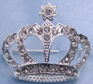 Royalton Rhinestone Crown Pin - CrownDesigners