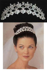 Rhinestone Garland Bridal Crown Tiara - CrownDesigners