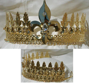 Lancaster Gold Adjustable Unisex Crown Tiara - CrownDesigners
