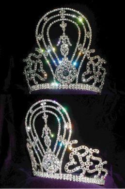 Rhinestone Miss Beauty Pageant Queen Crown - CrownDesigners