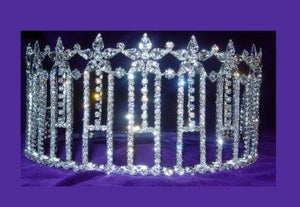 Miss Beauty Pageant Adjustable Rhinestone Crown Tiara - CrownDesigners