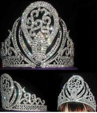 Miss Beauty Pageant Adjustable Rhinestone Crown Tiara - CrownDesigners