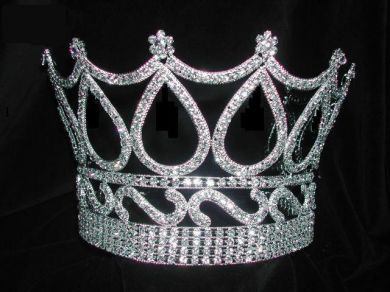 Rhinestone Unisex Queen King Royal Crown - CrownDesigners