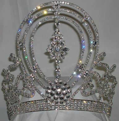 Reach for the heavens Beauty Pageant rhinestone crown tiara - CrownDesigners