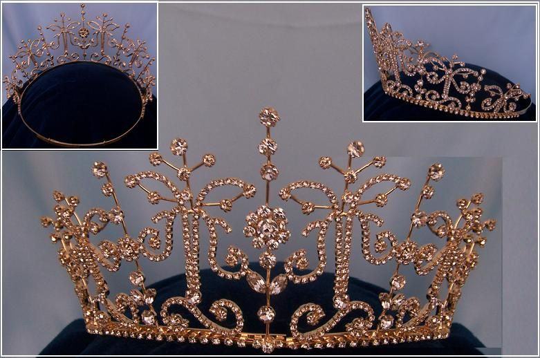Adjustable Gold Princess Margaret Tiara - CrownDesigners