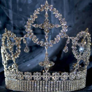 Eternal Beauty Rhinestone Crown Tiara - CrownDesigners