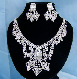Divina Divas Pageant Jewelry Necklace and Earrings Set III - CrownDesigners