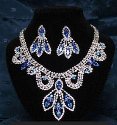 Divina Divas Pageant Jewelry Necklace and Earrings Set VIII - CrownDesigners