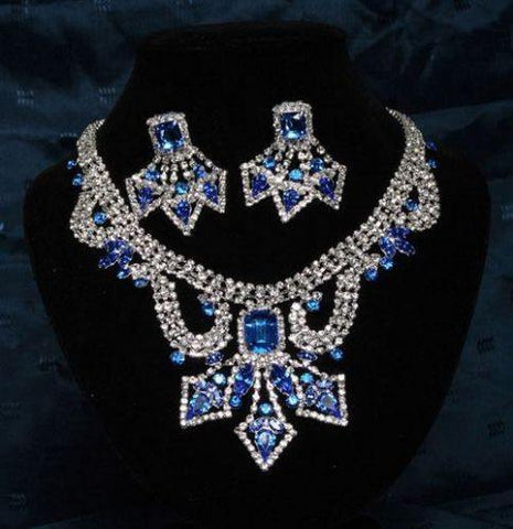 Divina Divas Pageant Jewelry Necklace and Earrings Set VII - CrownDesigners