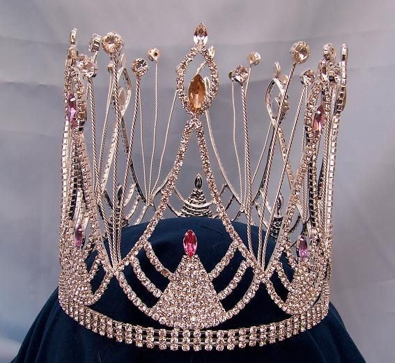 Rhinestone full Carnival King Crown - CrownDesigners