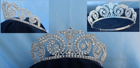 Bridal Beauty Queen Rhinestone The Queen of Castille Tiara - CrownDesigners
