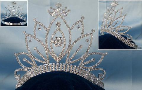 Miss Beauty Queen pageant Contoured crown tiara - CrownDesigners