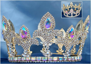 Majestic Imperial Palace Unisex Rhinestone Crown, Silverado Edition - CrownDesigners