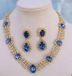 Deauville Beauty Pageant Queen Princes rhinestone necklace set - CrownDesigners