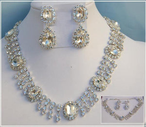Deauville Beauty Pageant Queen Princes rhinestone necklace set - CrownDesigners