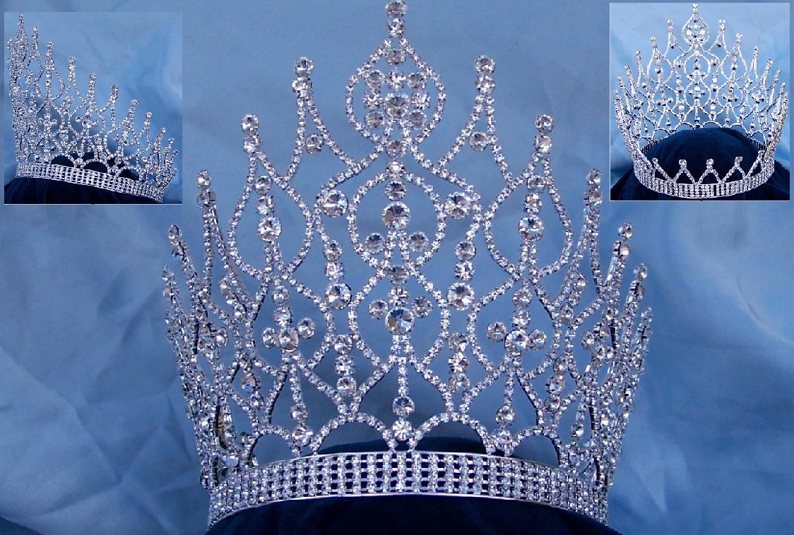 Majestic Rhinestone Full Crown - CrownDesigners
