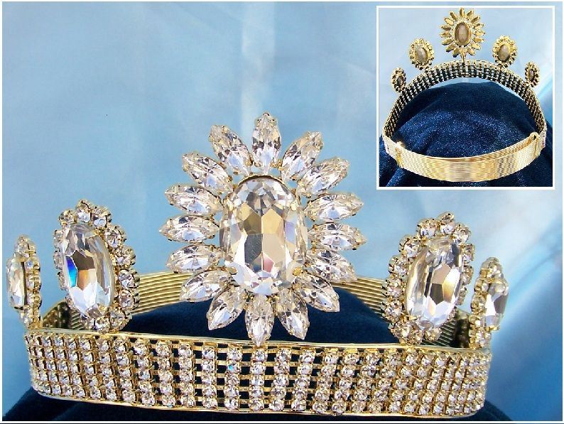 Anne Boleyn Style Tudor Rhinestone Crown - CrownDesigners