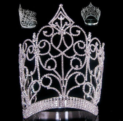 Royal Imperial Queen rhinestone crown tiara - CrownDesigners