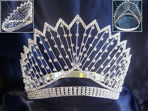 Miss Beauty Queen Rhinestone Crown Starlight Tiara - CrownDesigners