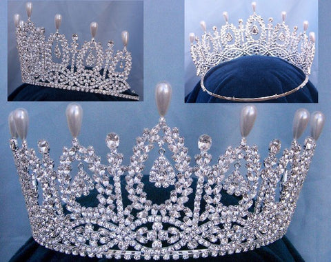 The Duchess of Andalucia rhinestone Queen Princess Bridal Crown Tiara - CrownDesigners