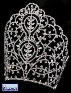 Priestess of India Rhinestone Beauty Pageant Rhinestone Crown Tiara - CrownDesigners