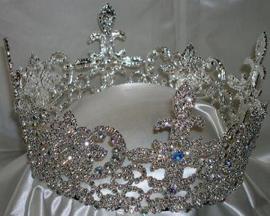 The Belle Epoque Regal Full Rhinestone QUEEN PAGEANT  Crown - CrownDesigners