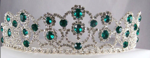 The Emerald Royal Empress Rhinestone Beauty Pageant Crown Tiara - CrownDesigners