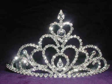 Rhinestone Princess Pageant Wedding Crown Tiara - CrownDesigners
