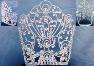 Beauty Pageant Queen The Empress of Latin America Stars Rhinestone Tiara - CrownDesigners
