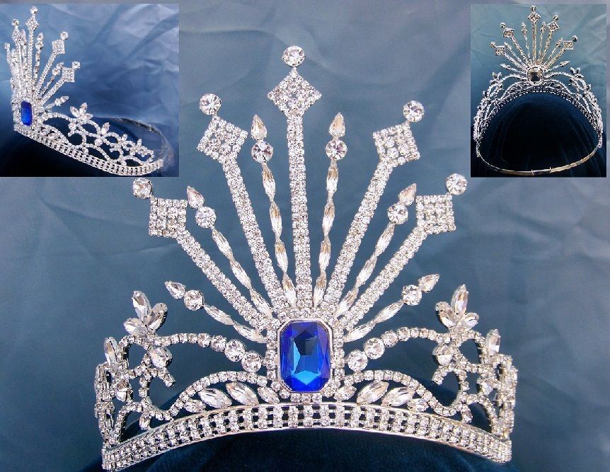 Russia Palace Imperial Rhinestone controured Silver  crown - CrownDesigners