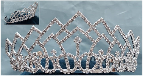 Cornwall Rhinestone Beauty Pageant, Princess Bridal Crown, Tiara