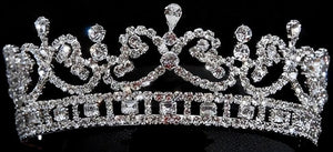 Imperial Rhinestone Crown Bridal Tiara