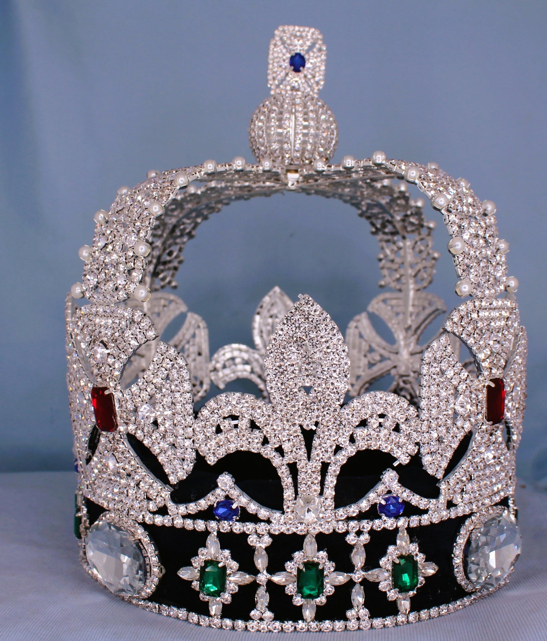 Imperial Rhinestone Men's State Crown