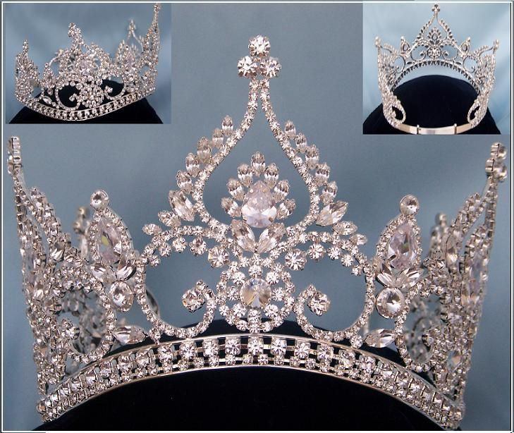 Fontainebleau Beauty Pageant Rhinestone Crown Tiara - CrownDesigners