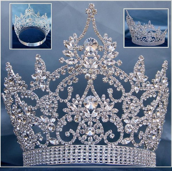Continental Adjustable Crystal Crown Tiara - CrownDesigners