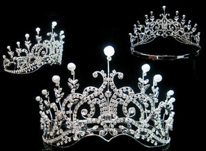 Leaey-Spray Tiara 1905 English Crown Pearl Bridal