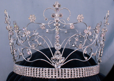 Majestic Beauty Queen Full Rhinestone Crown