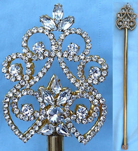 Northern Lights Imperial Rhinestone Gold Scepter