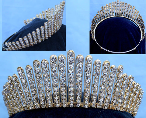 Queen Elizabeth II Wedding Tiara Replica Gold
