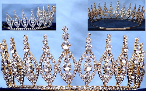 7 Inch Crown Pageant Pageant Tiara & Crowns Small Size for Princess or Bridal β CrownDesigners