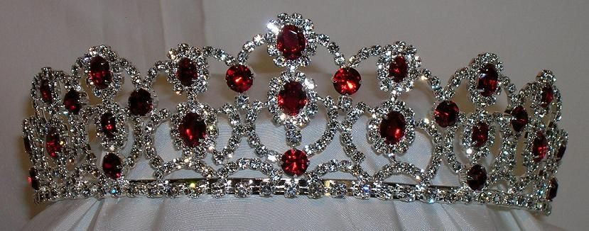 The Scarlet Royal Empress Rhinestone Beauty Pageant Crown Tiara - CrownDesigners