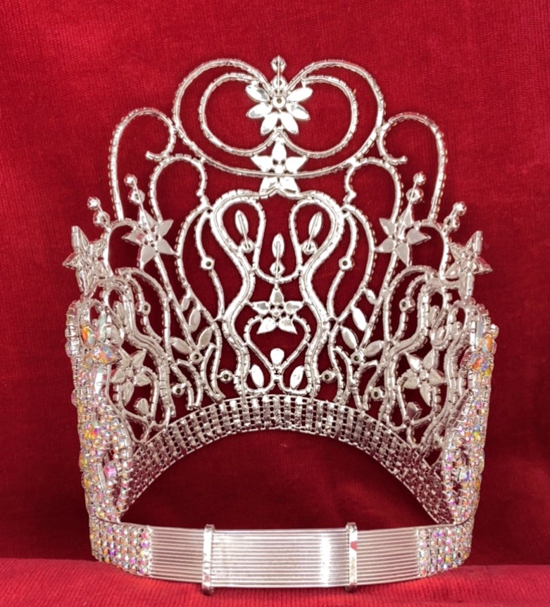 Silver Supreme Diva Beauty Pageant Crown – CrownDesigners display picture 1
