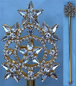 The Imperial Stars Gold Rhinestone Scepter