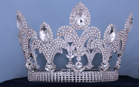 The Millennium Rhinestone UNISEX Full Silver Crown